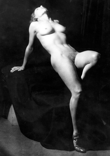 Vintage nude study monochrome - nude,