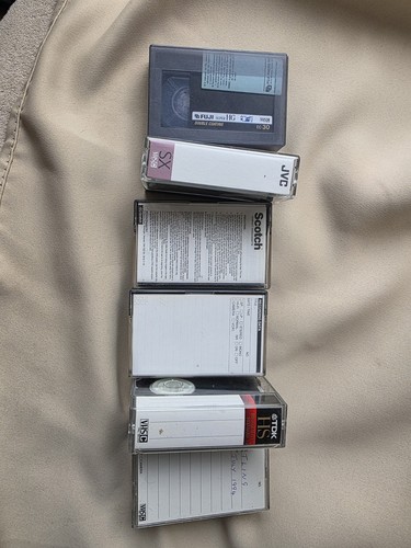 Joblot vhs compact video - 6x, vhs-c