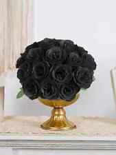 12 6PCS Glitter Rose Bouquet Shiny Artificial Flowers for Weddings And Decor
