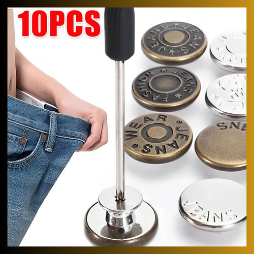 Metal jeans buttons - jeans,