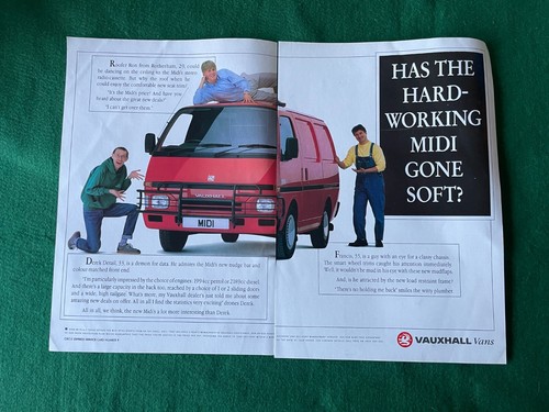 Vauxhall midi van 1990 poster - van,