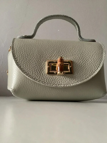 Genuine leather mini crossbody - leather,