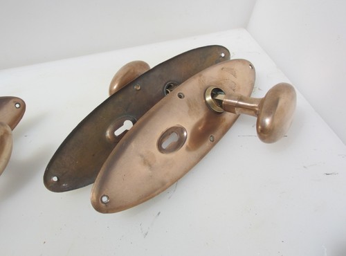 Vintage bronze door knobs - vintage,