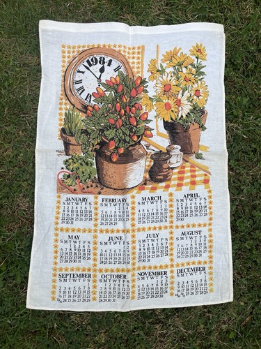 Vintage 1984 calendar - calendar, wall