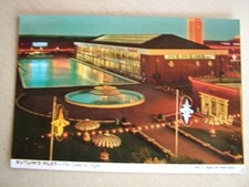 John Hinde Postcard, BUTLIN'S FILEY - THE CAMP BY NIGHT. Used 1970.