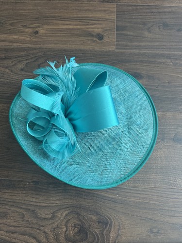 Torquoise ladies hat facinator - ladies,