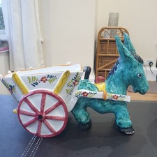 Vintage Donkey Cart Planter