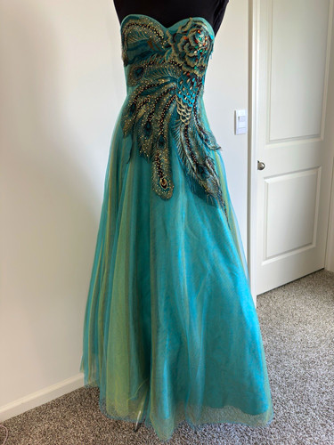 Dave johnny teal strapless - dave,