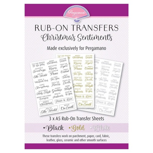Pergamano rub transfers - pergamano, on