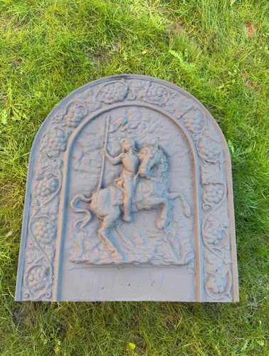 Cast iron fire - iron, back