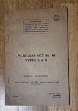 WIRELESS SET 88 WS88 ARMY