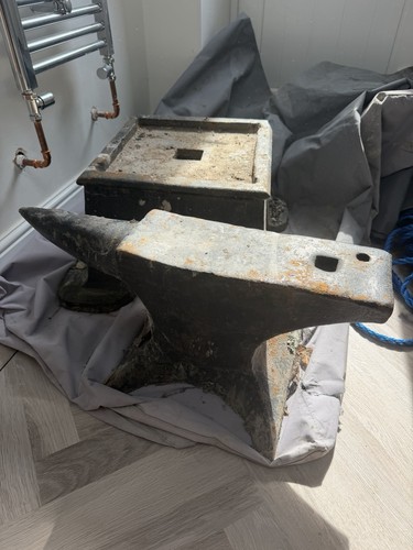 Blacksmiths anvil and - anvil, stand