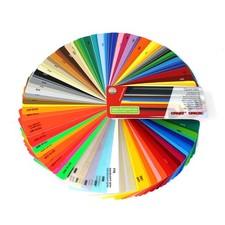 Colour fan plotter film Oracal