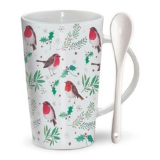 Robin & Holly Choco Latte Mug
