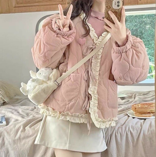 Kawaii pink lolita coat jacket - lolita,