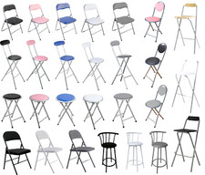 Folding Stool Chair Foldable Bar Stool High Stool Sapce Saving Seats Home Office