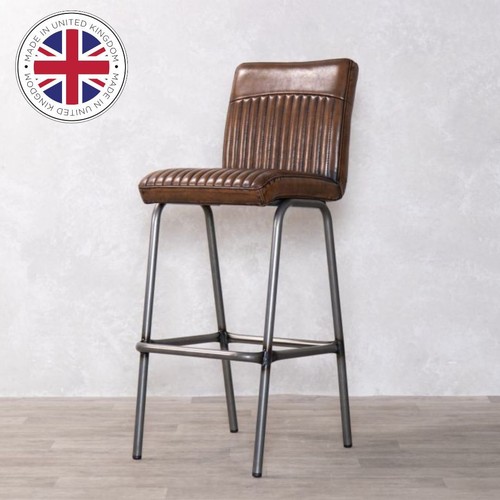Brown bar stool gunmetal - brown,