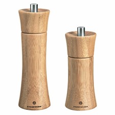 Zassenhaus Salt/Pepper Mill FRANKFURT Bamboo - Ceramic Grinder Made in Germany
