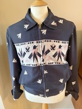 Real McCoy’s 50s Rayon Gab Jacket Navy Small