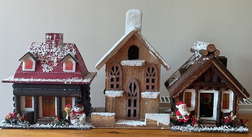 Wooden christmas houses - houses,