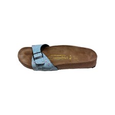 Birkenstock Papillio Madrid Sandals Women Size UK 7 Blue Floral Slip On Comfort 