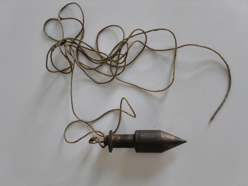 Antique brass plumb bob - brass,