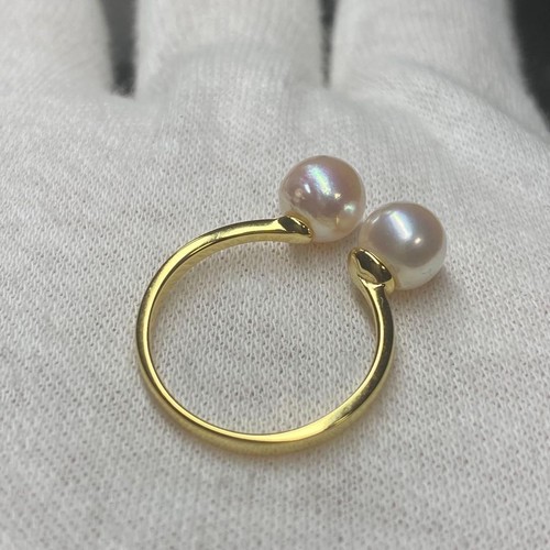 Genuine akoya pearl double - pearl,
