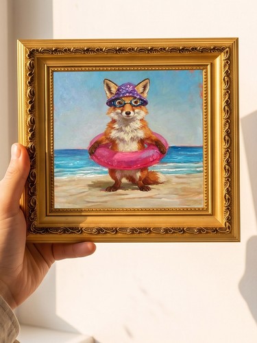Beach fox fun summer animal - summer,