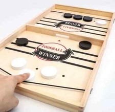 Large Sling Puck Game Foosball Winner Board Game Wooden Hockey Table Game Kit