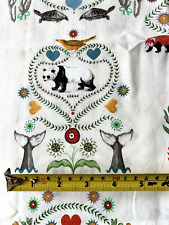Cath Kidston SAVE THE ANIMALS Cotton Fabric Remnant 32" x 19" Extinction