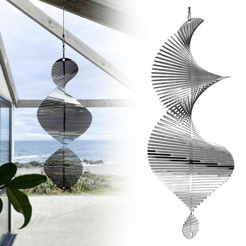 Durable silver metal spiral - silver,