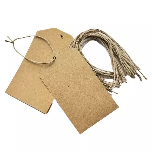 Eco kraft gift tags - 25,