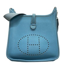Auth HERMES Evelyne PM Blue