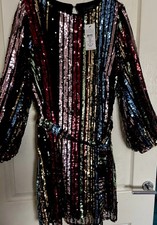 Beautiful Lipsy Sequin Dress Size 16. Brand New In Packaging , Never Worn .