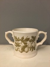 VINTAGE TAUNTON COUNTRY CRAFTS TWIN HANDLED CIDER MUG GOOSEBERRY DESIGN 