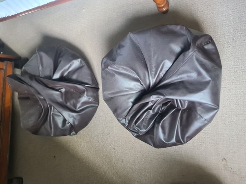 Two brown leather - , bean