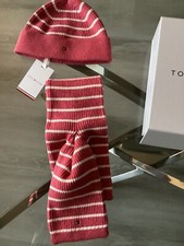 Tommy Hilfiger Baby Girls Boxed Gift set Hat & Scarf  0-3 3-6 &6-9 RRP £55
