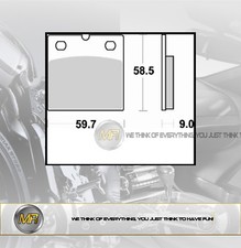 FOR BMW R 80 GS PARIS DAKAR 800 FROM 1988 TO 1994 FRONT BRAKE PADS SEMI METALLIC