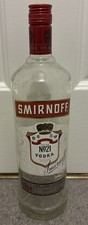 Smirnoff Vodka - Empty 1 Litre