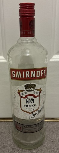 Smirnoff vodka empty 1 - -,