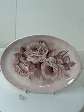 Vintage Hand Painted Pink Rose