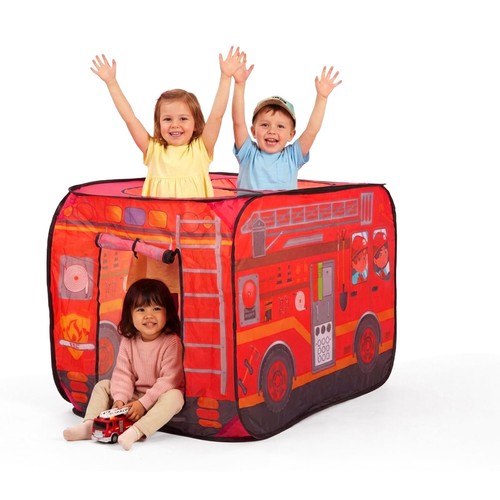 Fire truck pop tent - truck, up