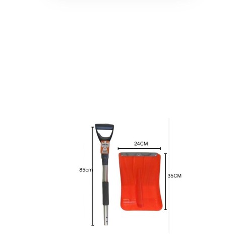 Telescopic snow shovel - snow, orange