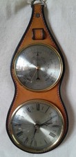 Retro Wales Leather Aneroid