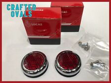 Genuine Lucas RER25 Red Reflectors & Fittings for Classic Car & Motorcycle BSA