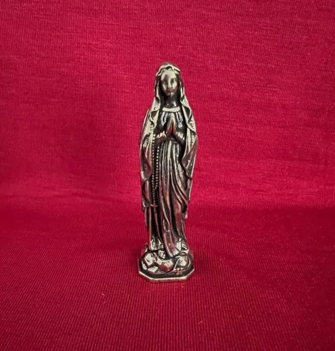 Vintage brass virgin mary - brass,