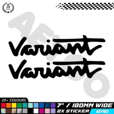 2x DERBI VARIANT Vinyl Decal Stickers Bike Motorbike Motorcycle Mod Sponsor