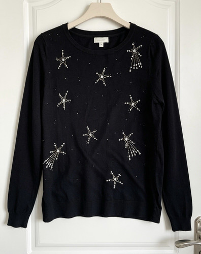 Monsoon black star embellished - star,