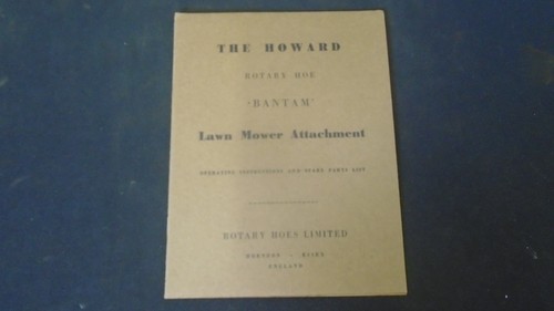 Howard rotavator bantam - howard, lawn