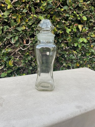 Vintage glass cocktail shaker